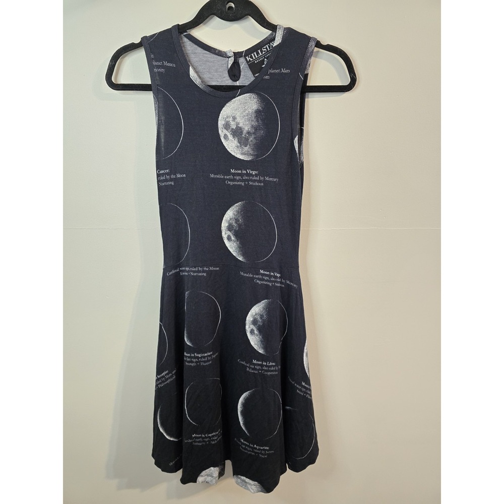 Killstar Moon Phases Dress Astrology Goth Witch‎ Stretch Womens S